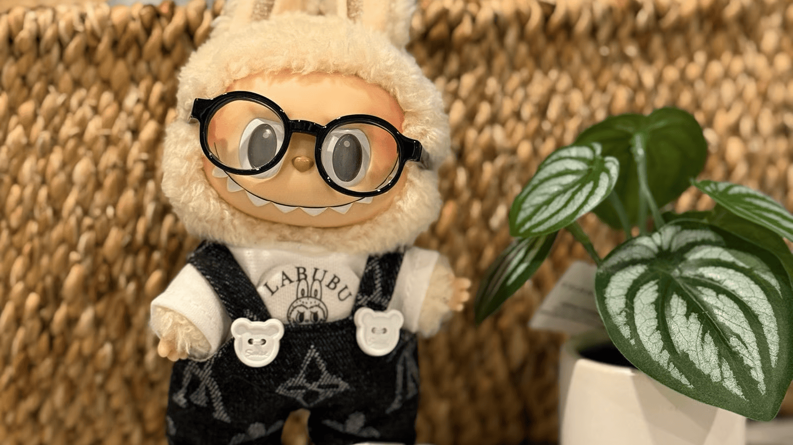 labubu and small potted plant - Plant Studio