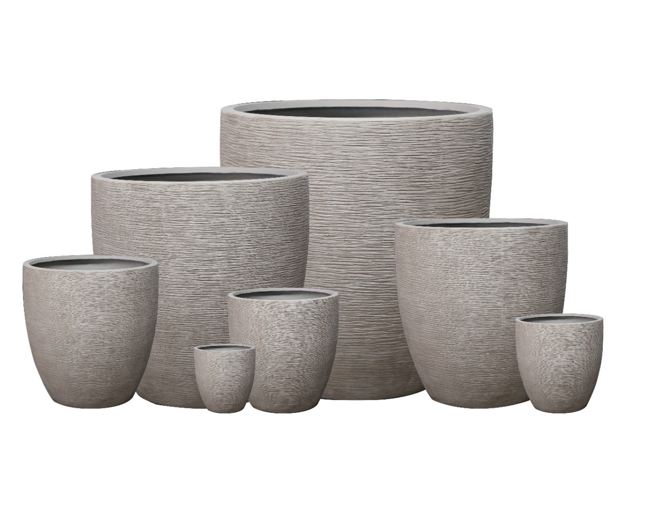 Fiber Clay Pot - Beige - Plant Studio LLC