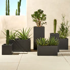 Rectangle GRP Fiber Clay Pots - Matte - Plant Studio LLC