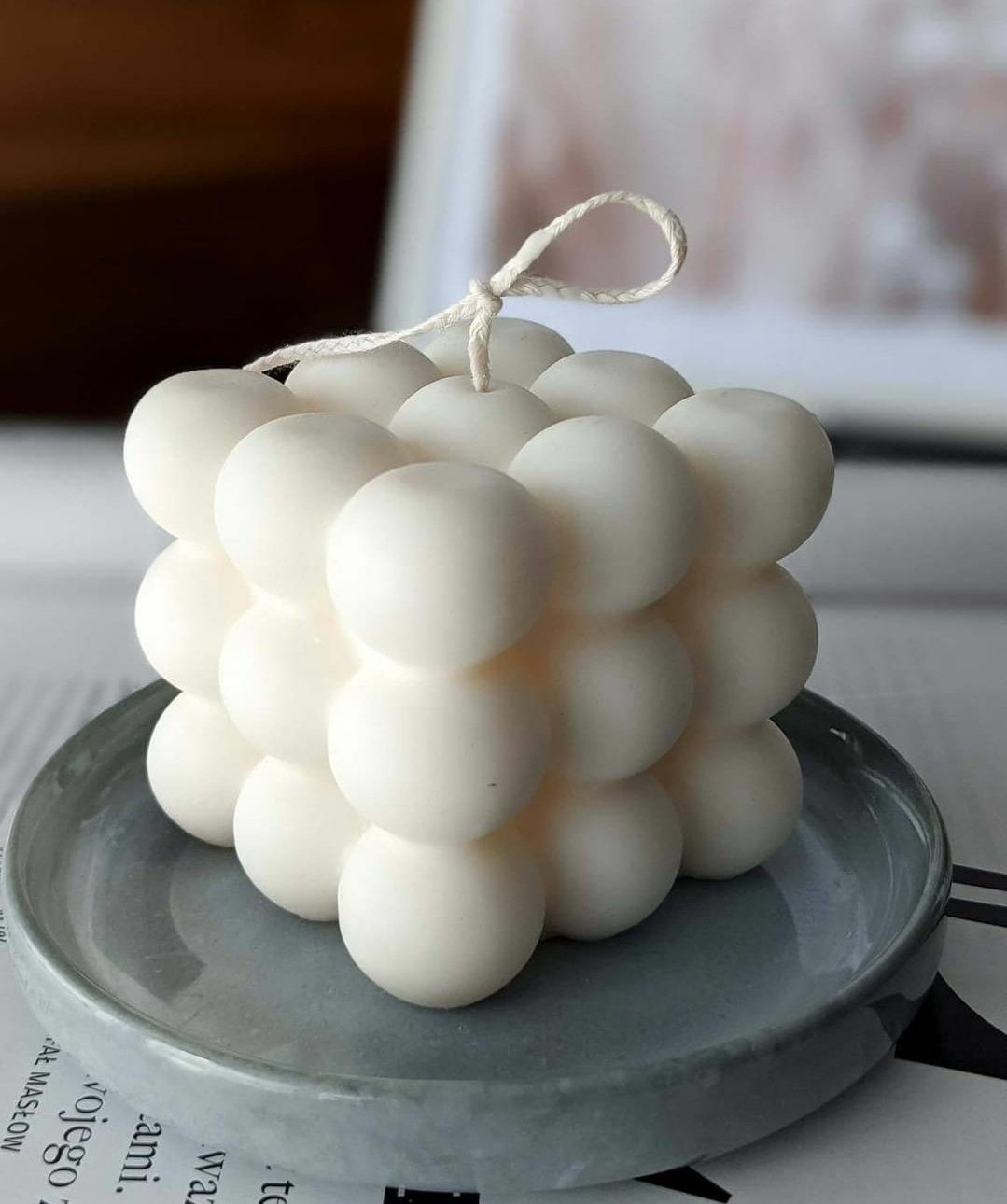 Bubble Cube Candle Plant Studio LLC