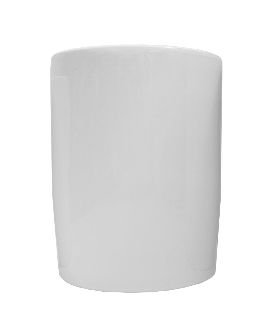 White Ceramic Pot - Cylinder Plant Studio LLC