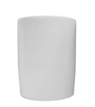 White Ceramic Pot - Cylinder Plant Studio LLC