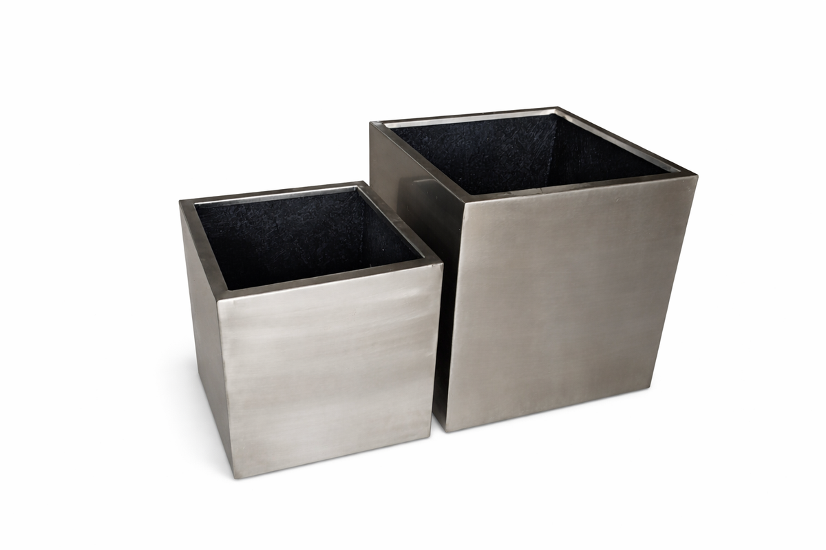 Stainless Steel Pot - Square – Plant Studio LLC