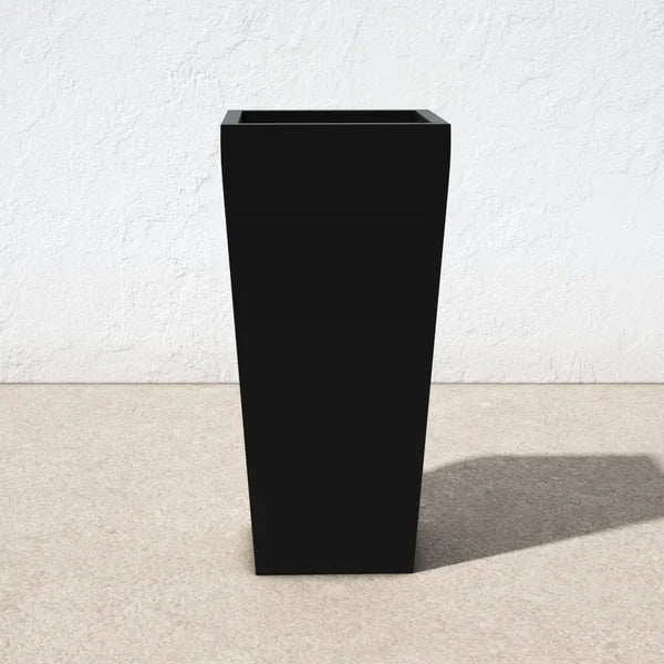Fiber Glass Tall Pot - Black - Plant Studio LLC