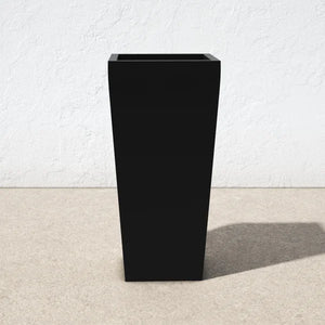 Fiber Glass Tall Pot - Black
