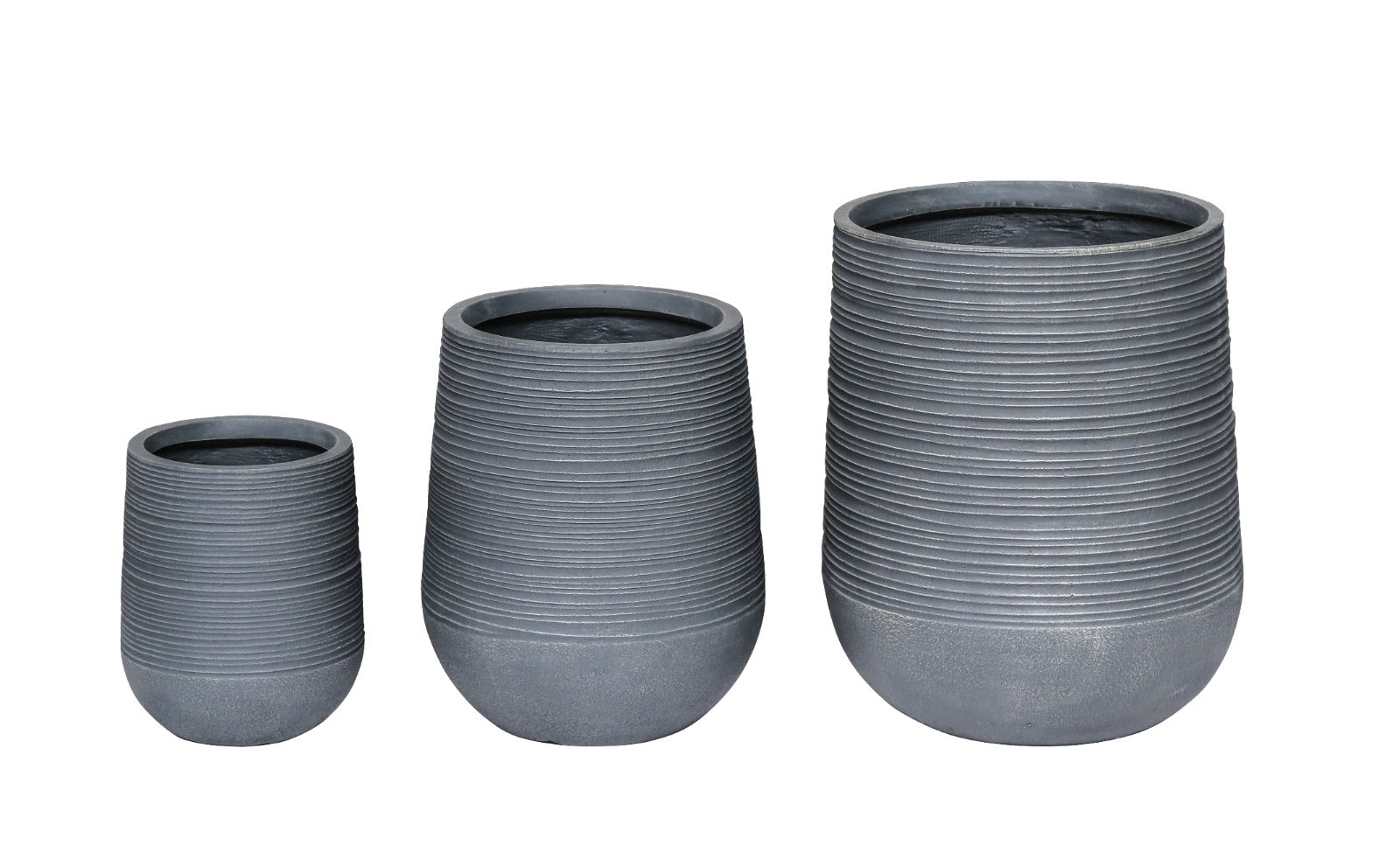 Fiber Clay Pot - Gray 2 - Plant Studio LLC