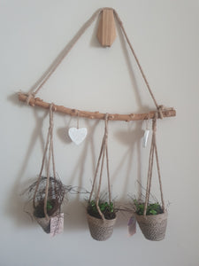 Wooden Hanging Planter