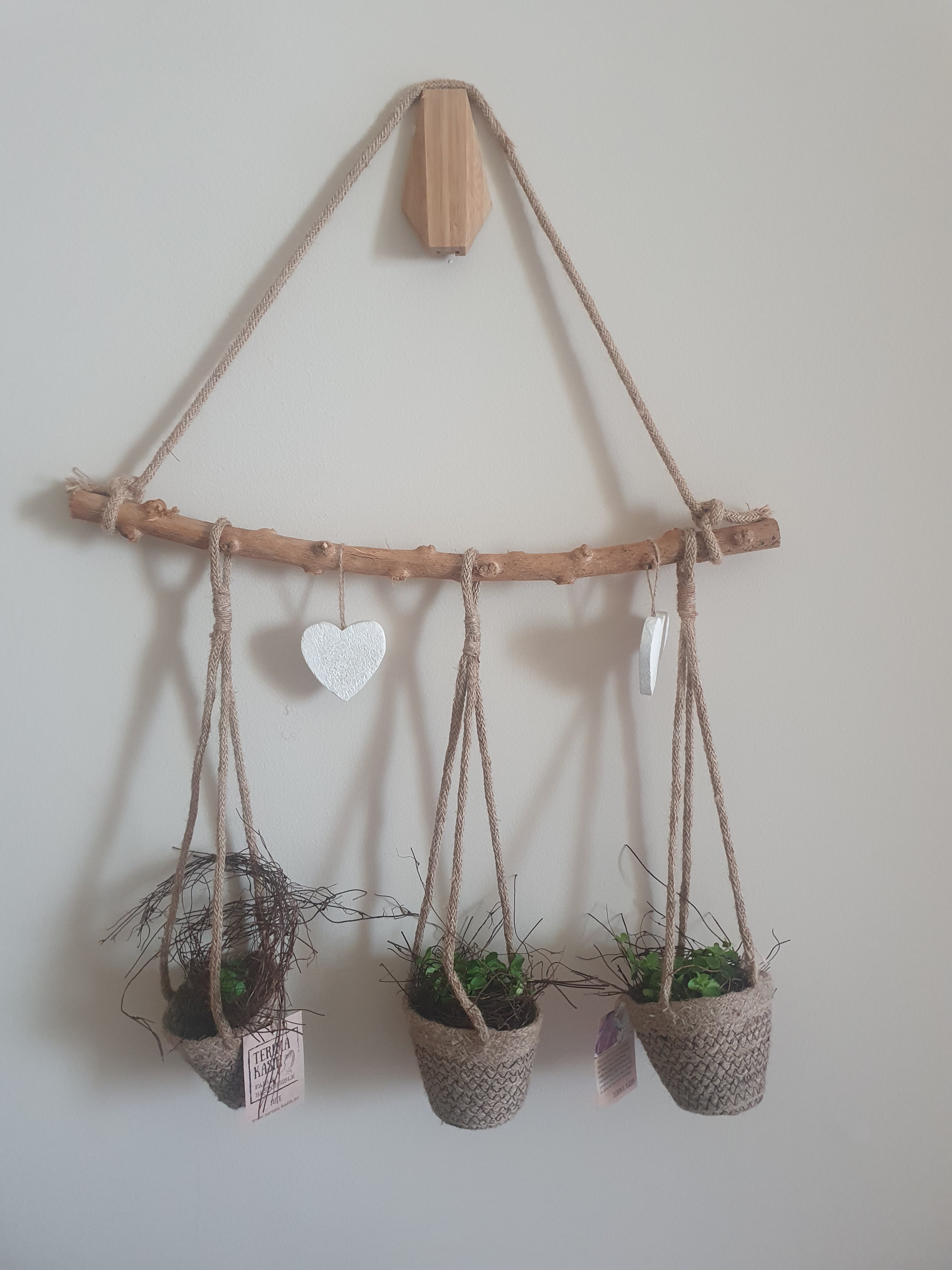 Wooden Hanging Planter