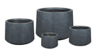 Fiber Clay Pot - Black Cardinal - Plant Studio LLC