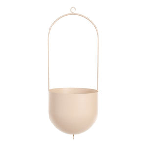 Trendy Metal Hanging Pot - Pink