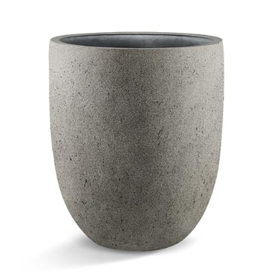 Natural Concrete Pot - Dark