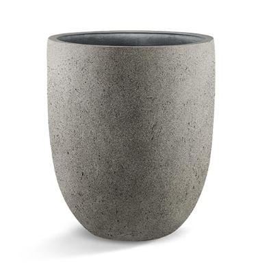 Natural Concrete Pot - Dark - Plant Studio LLC