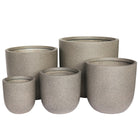 Fiber Clay Beige Pot - Plant Studio LLC