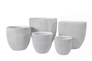 Fiber Clay Pot White - Riva