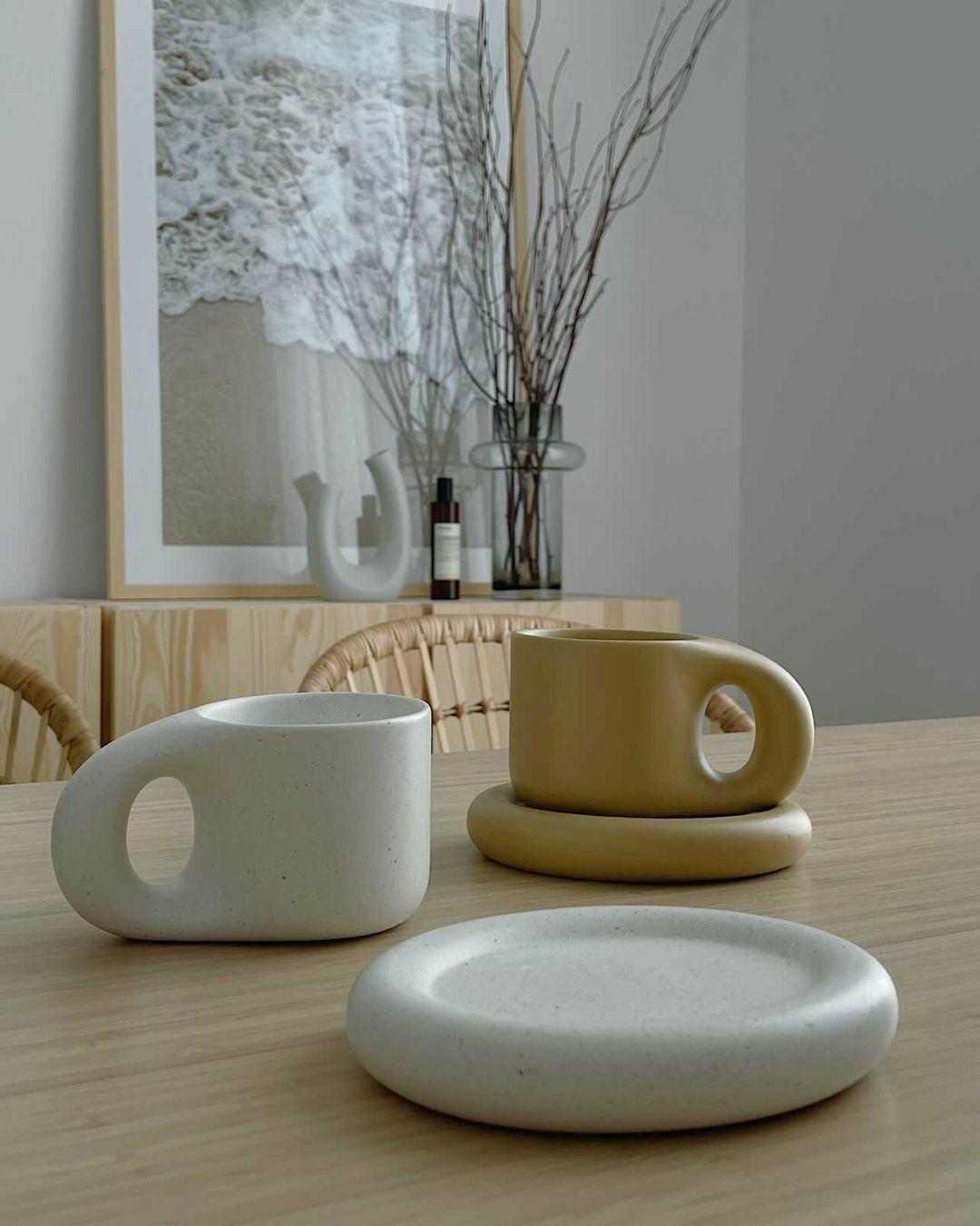 Chubby Cookie Mug and Plate Plant Studio LLC 