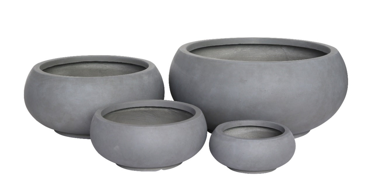 Fiber Clay Round Pot