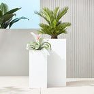 Fiber Clay Long Cube Pot - Matte - Plant Studio LLC