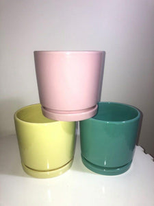 Pastel Ceramic Pots Plant Studio LLC 