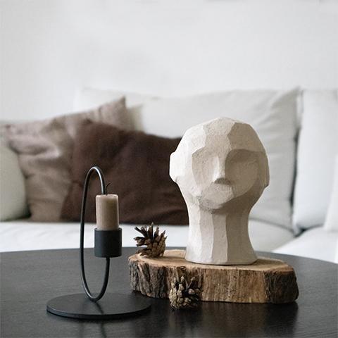 Ryo Head Sculpture Plant Studio LLC V - Beige 
