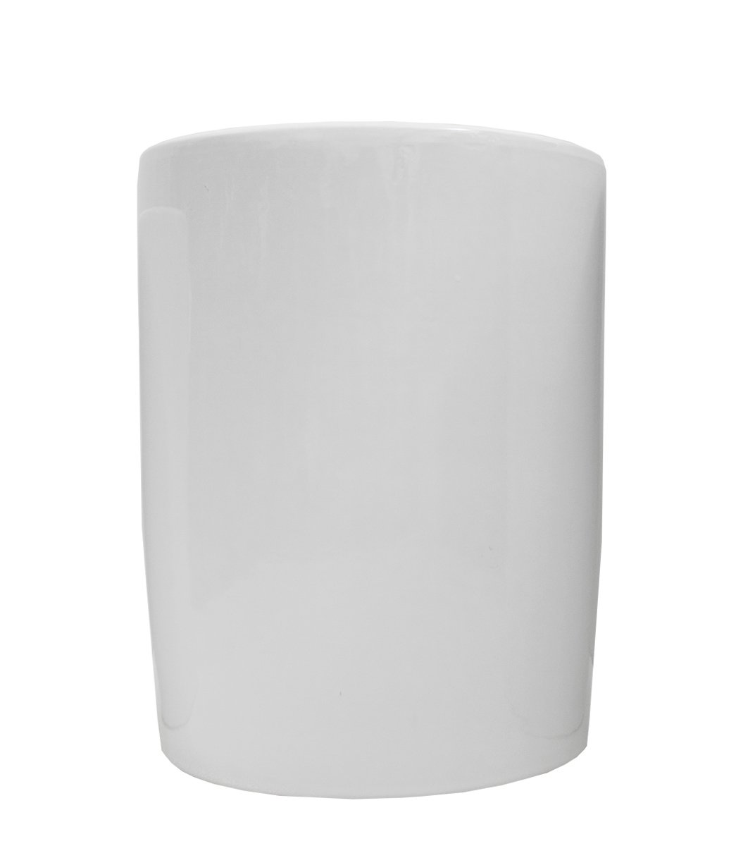 White Ceramic Pot - Cylinder Plant Studio LLC 